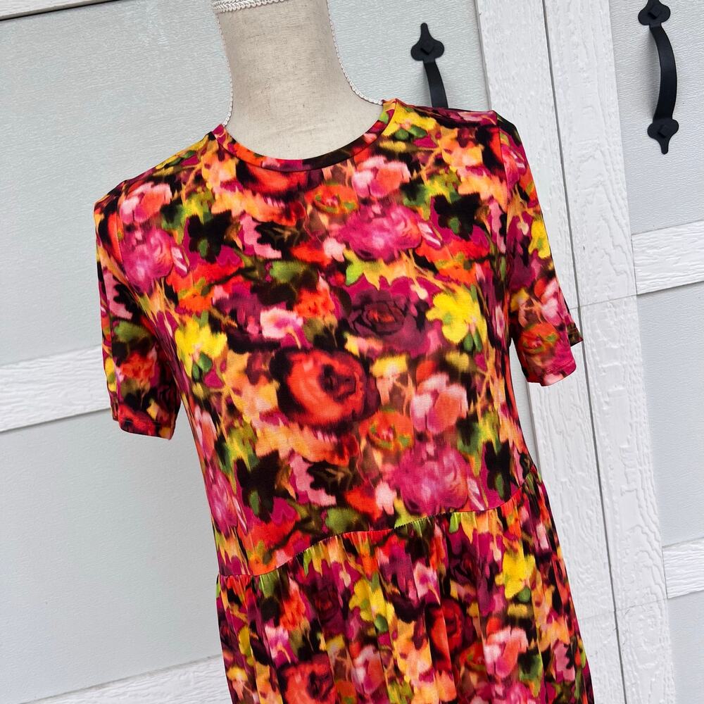 Saint + Sofia Floral Maxi Dress L Greenwich Bright Bold NWT - Picture 3 of 10